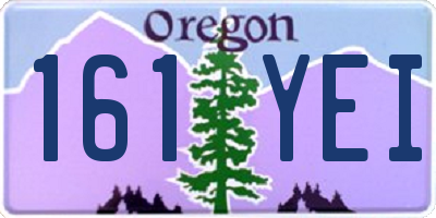 OR license plate 161YEI