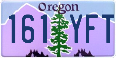 OR license plate 161YFT