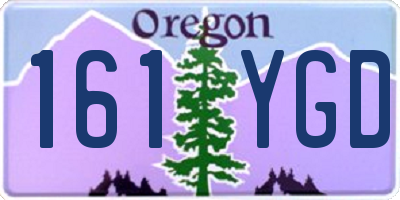 OR license plate 161YGD