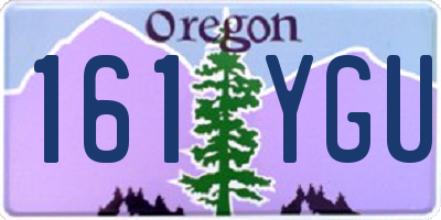 OR license plate 161YGU