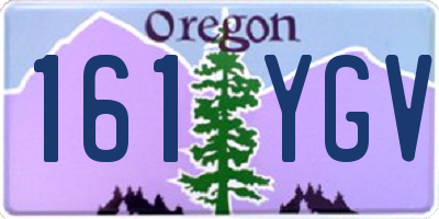 OR license plate 161YGV