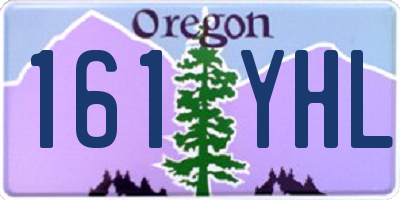 OR license plate 161YHL