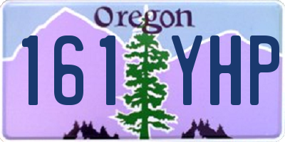OR license plate 161YHP