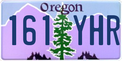OR license plate 161YHR