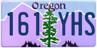 OR license plate 161YHS