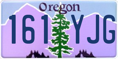 OR license plate 161YJG