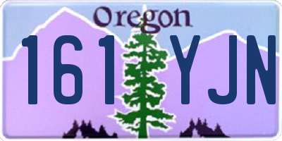 OR license plate 161YJN