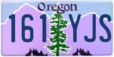 OR license plate 161YJS
