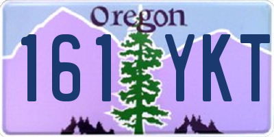 OR license plate 161YKT