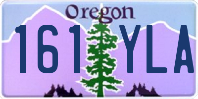 OR license plate 161YLA