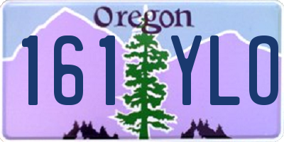 OR license plate 161YLO