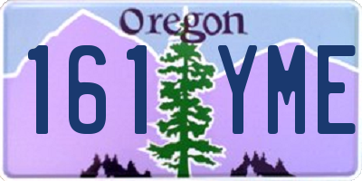 OR license plate 161YME