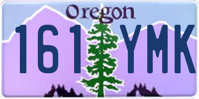 OR license plate 161YMK