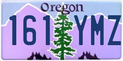 OR license plate 161YMZ