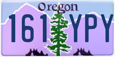 OR license plate 161YPY