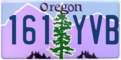 OR license plate 161YVB