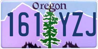 OR license plate 161YZJ