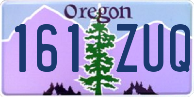 OR license plate 161ZUQ
