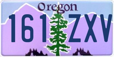 OR license plate 161ZXV
