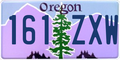 OR license plate 161ZXW