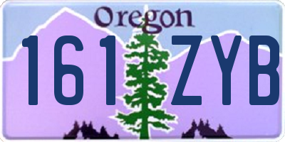 OR license plate 161ZYB