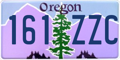 OR license plate 161ZZC