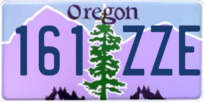 OR license plate 161ZZE