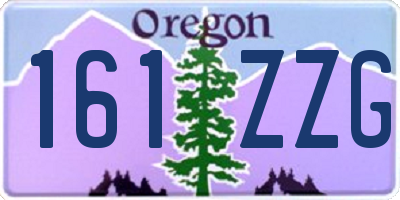 OR license plate 161ZZG