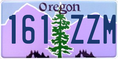 OR license plate 161ZZM
