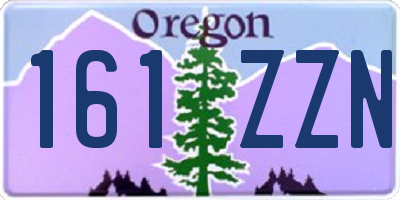 OR license plate 161ZZN