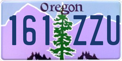 OR license plate 161ZZU