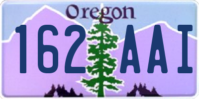 OR license plate 162AAI