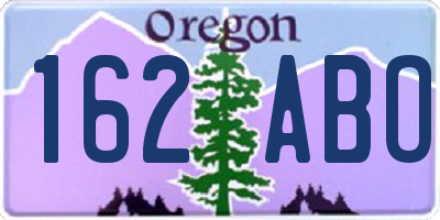 OR license plate 162ABO