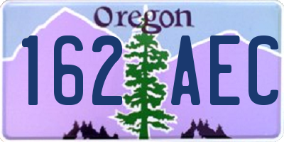 OR license plate 162AEC