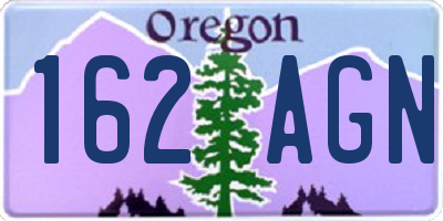 OR license plate 162AGN