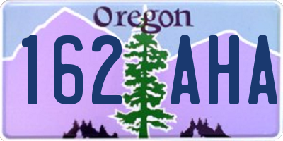 OR license plate 162AHA