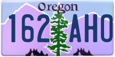 OR license plate 162AHO