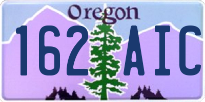 OR license plate 162AIC