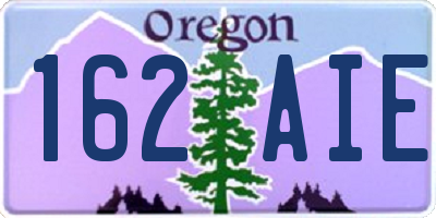 OR license plate 162AIE