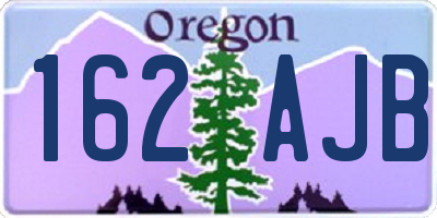 OR license plate 162AJB