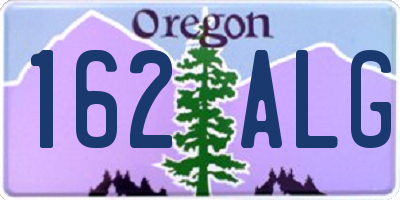 OR license plate 162ALG