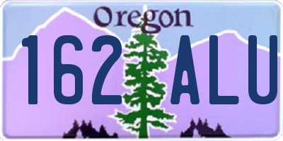 OR license plate 162ALU
