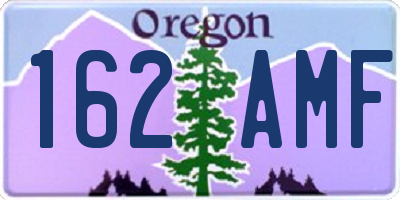 OR license plate 162AMF