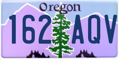 OR license plate 162AQV