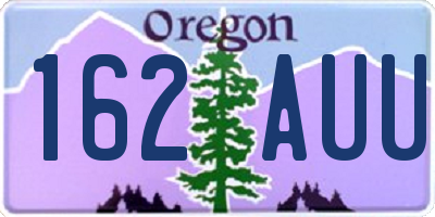 OR license plate 162AUU