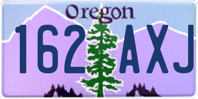 OR license plate 162AXJ