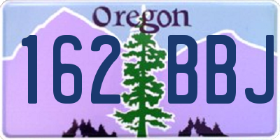 OR license plate 162BBJ