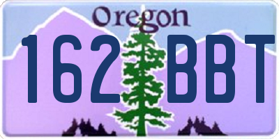 OR license plate 162BBT