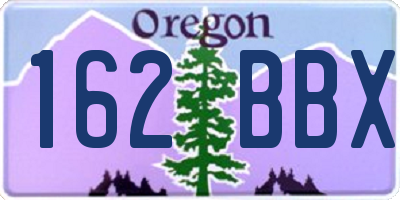 OR license plate 162BBX