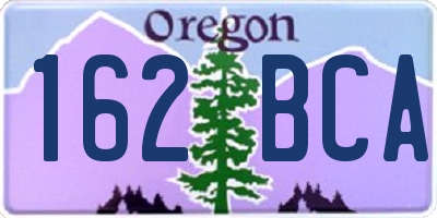 OR license plate 162BCA